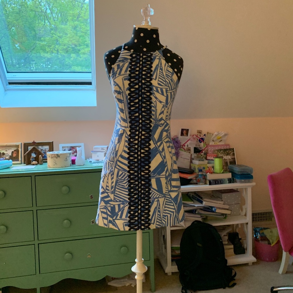 Lilly Pulitzer Blue and White Sailboat Dress